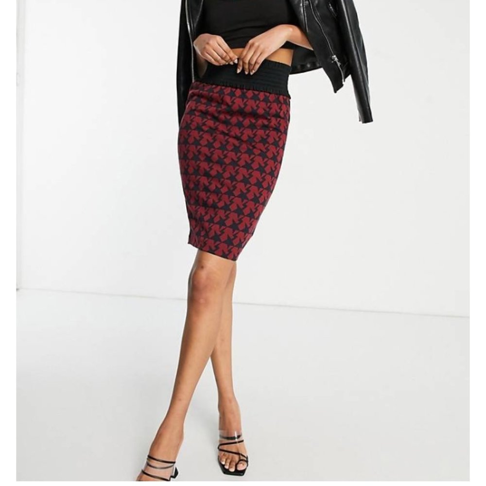 NEW TRAFFIC PEOPLE Viscose pencil stretchy skirt *A174